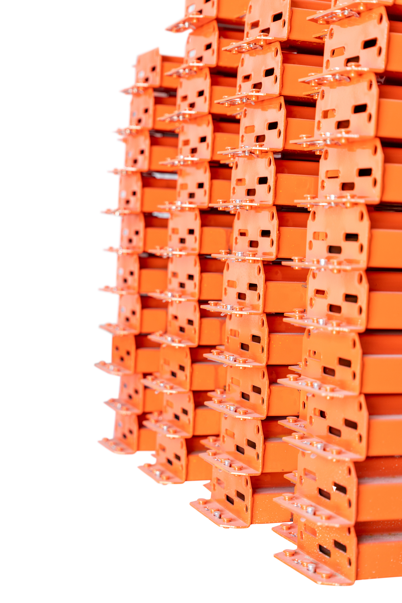 Stacked NAWL beam ends with welded connector tabs